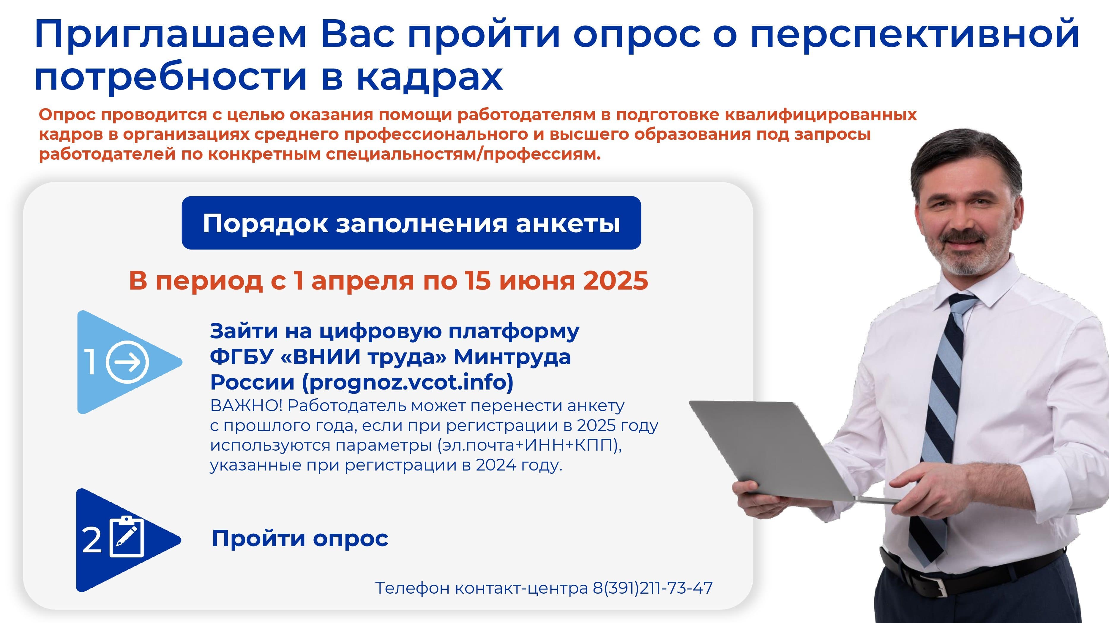 Всероссийский опрос работодателей - Перспективная потребность в кадрах.